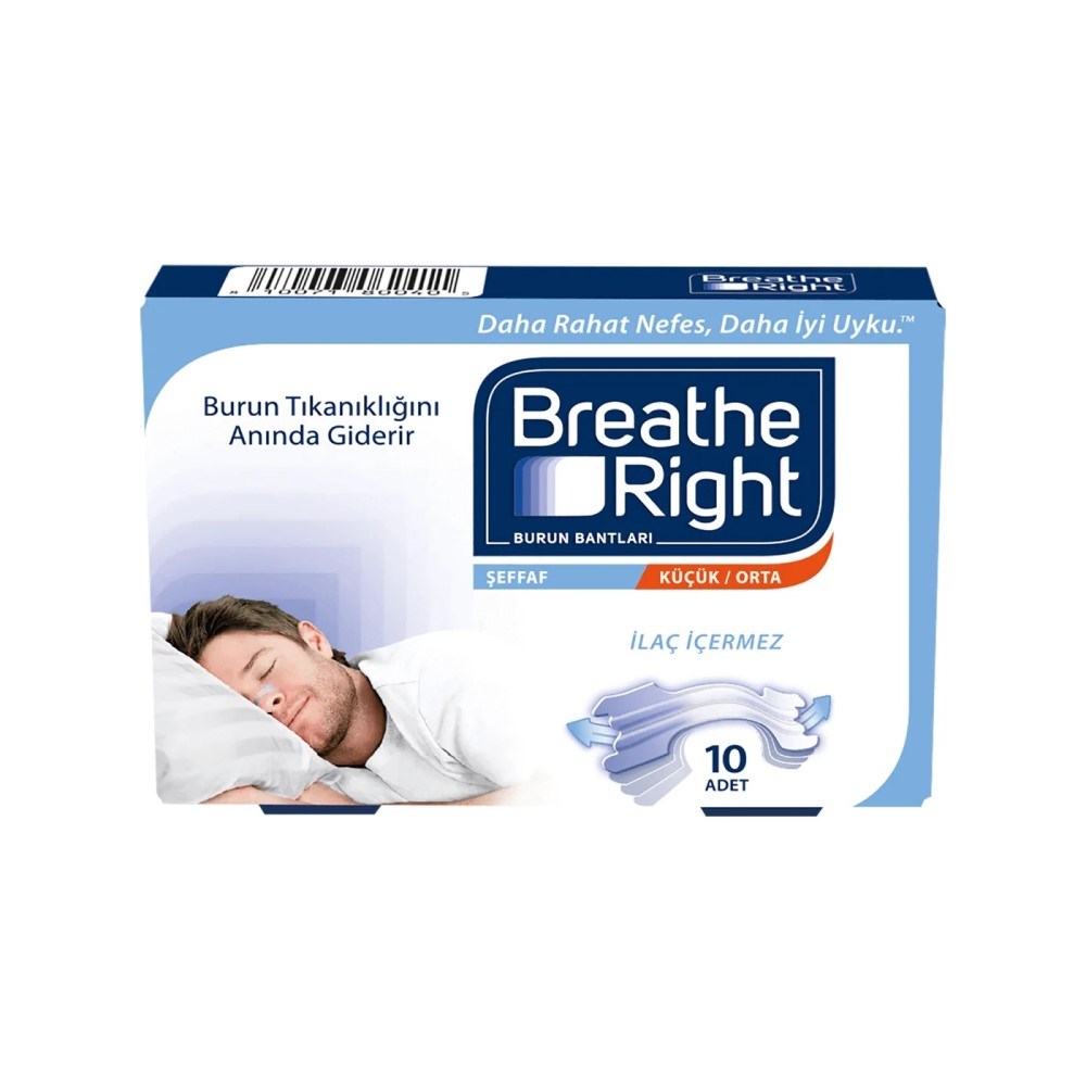 Breathe Right Şeffaf Burun Bandı Normal Boy