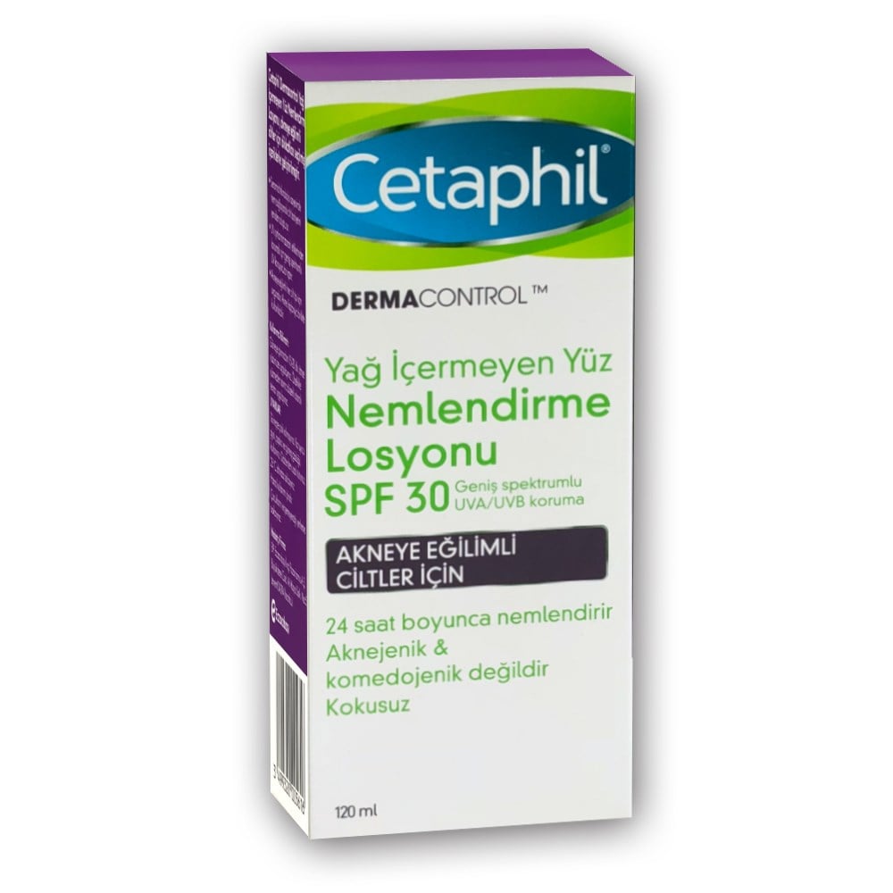 Cetaphil DermaControl Yağ İçermeyen Yüz Nemlendirme Losyonu 120 ml
