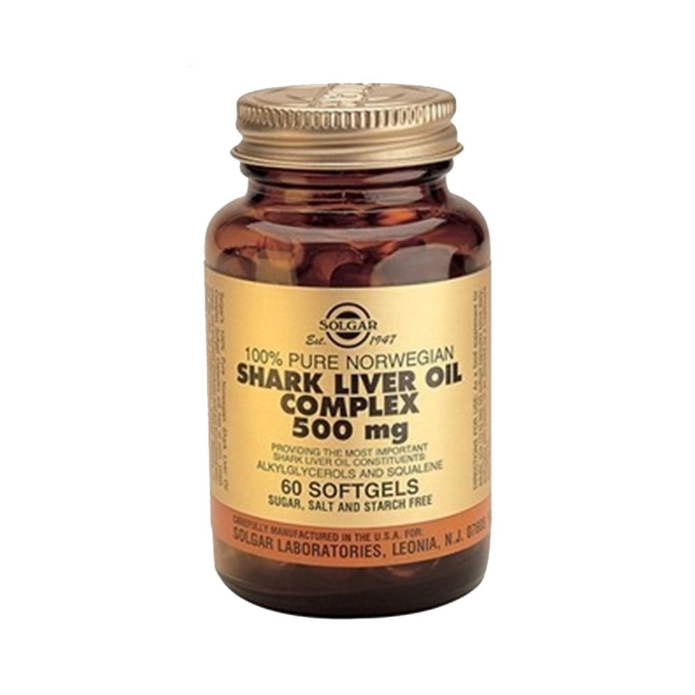Solgar Shark Liver Oil Complex 500 mg 60 Kapsül