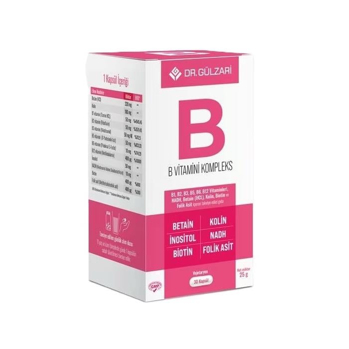 Dr. Gülzari B Vitamini Kompleks 30 Kapsül