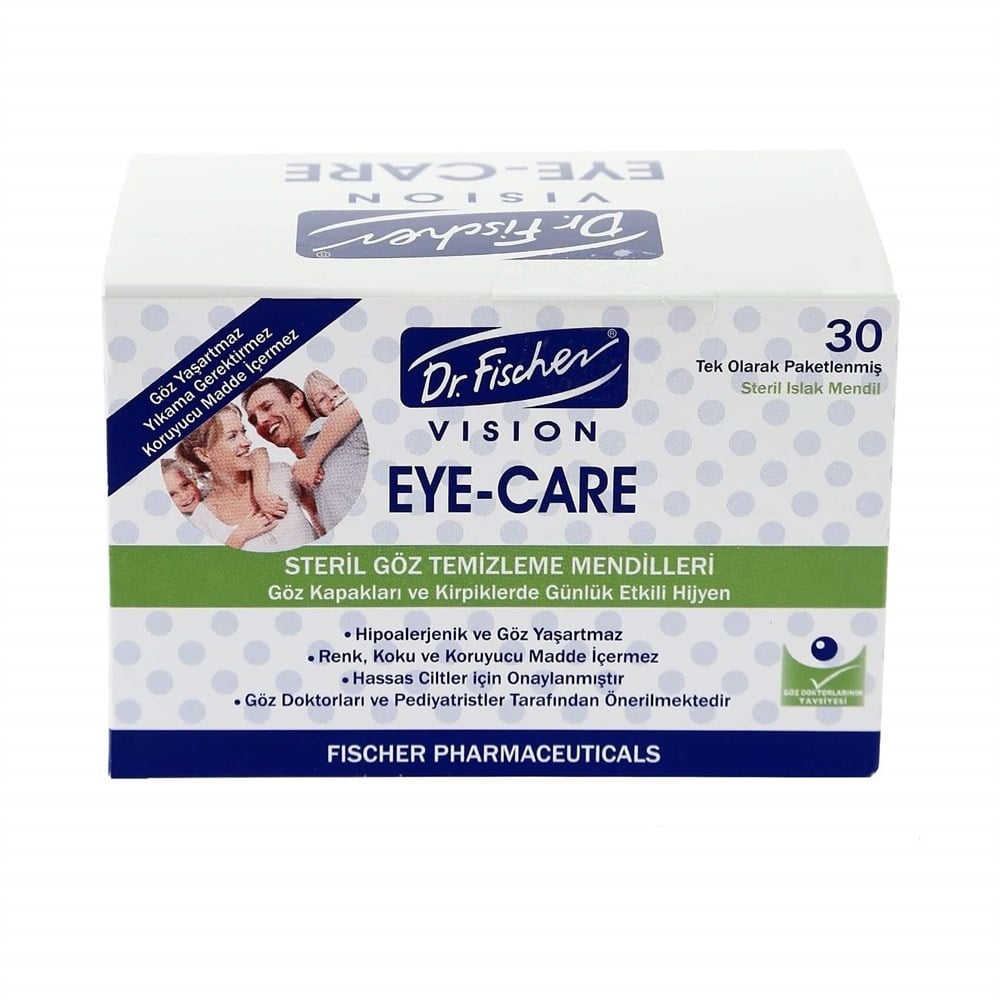 Dr.Fischer Eye-Care Steril Göz Temizleme Mendili 30'lu