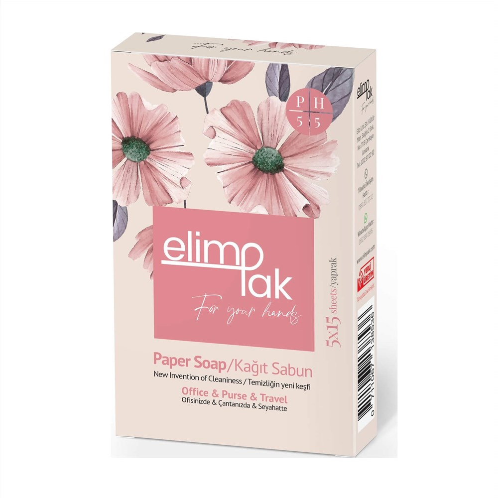 Elimpak Kağıt Sabun 5x15 Yaprak