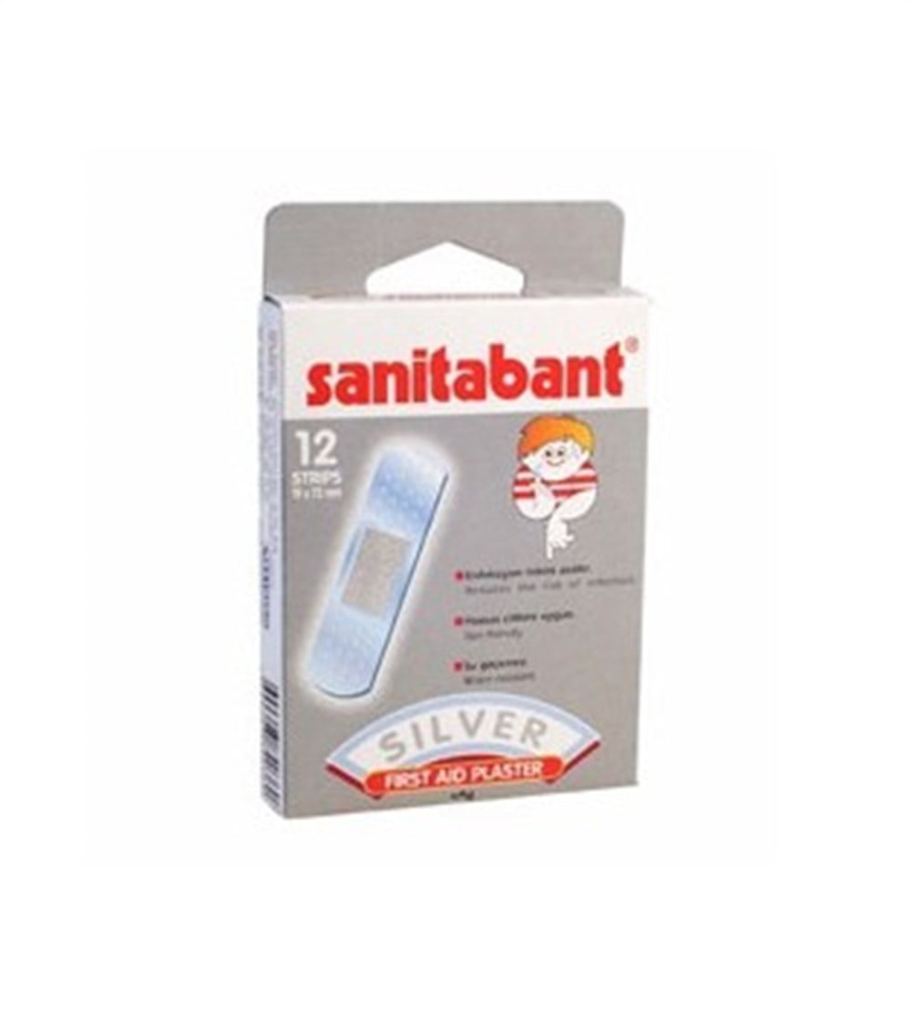Sanitabant Gümüş Yara Bandı 12li