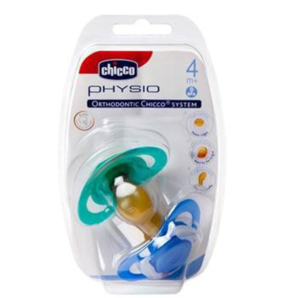Chicco Physio Kauçuk Yalancı Emzik 2'li 4m+