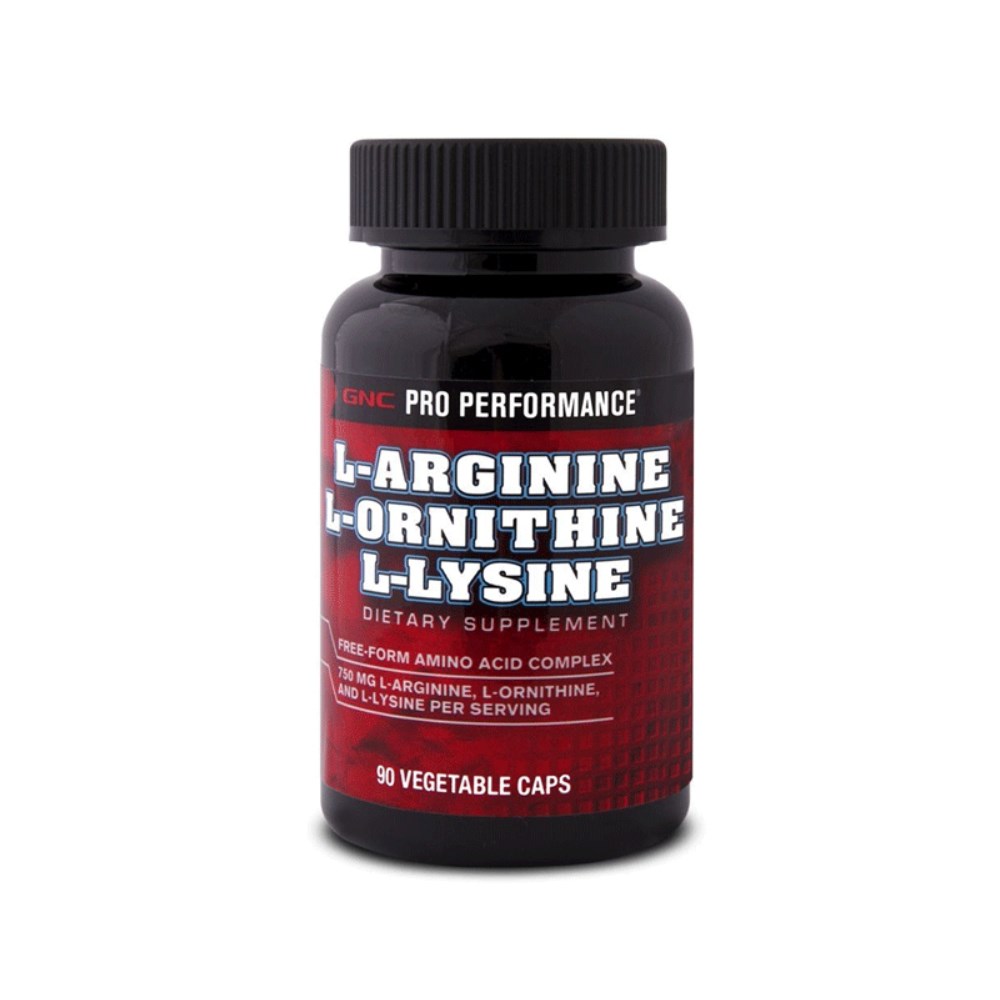 GNC L-Arginine L-Ornithine L-Lysine 90 Kapsül
