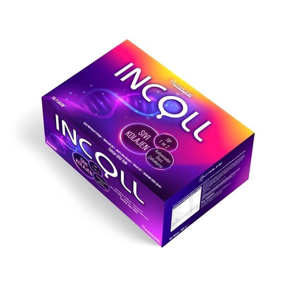 Incoll Enzimatik Hidrolize Kollajen 30 ml 30 Flakon