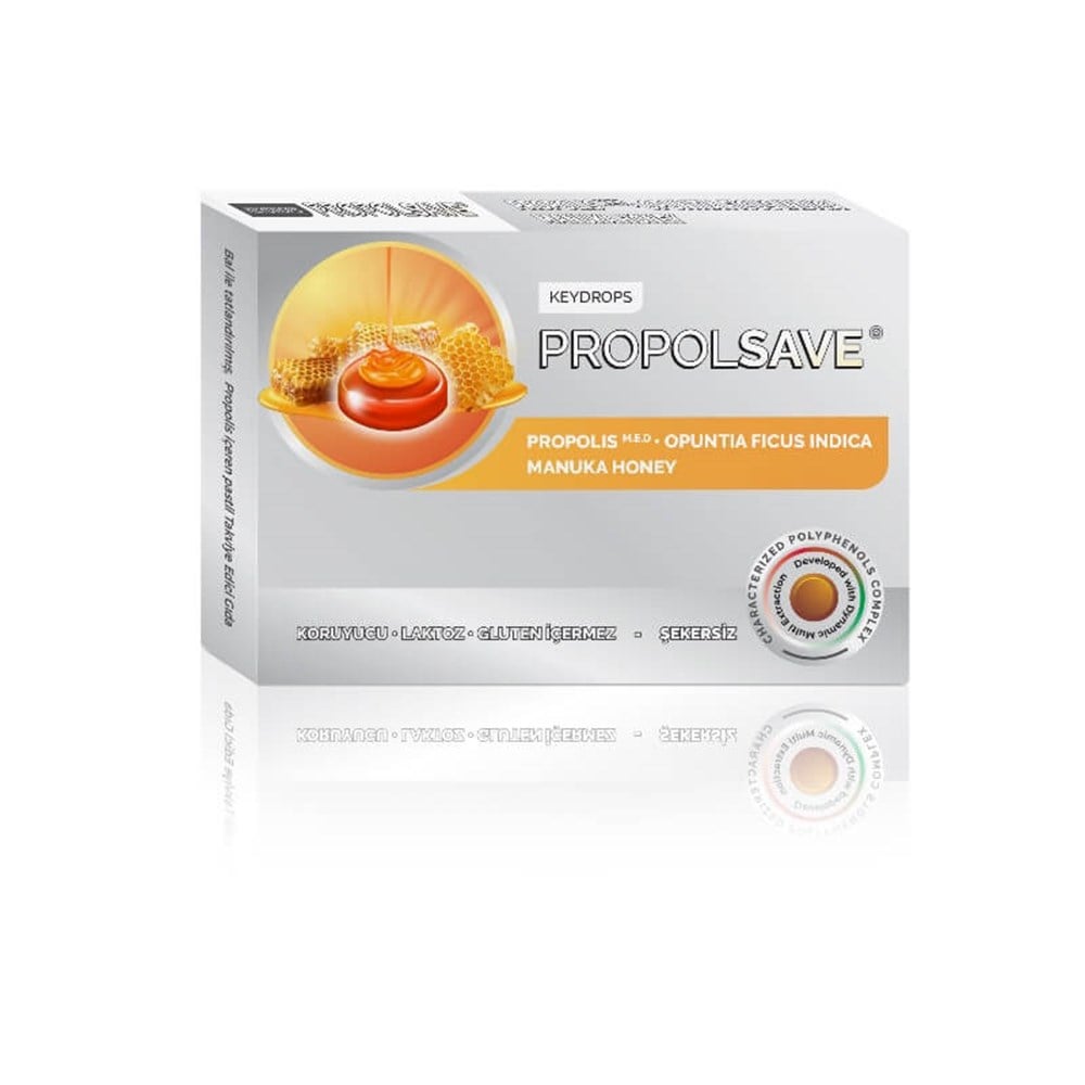 Keydrops Propolsalve Manuka Bal 12 Pastil
