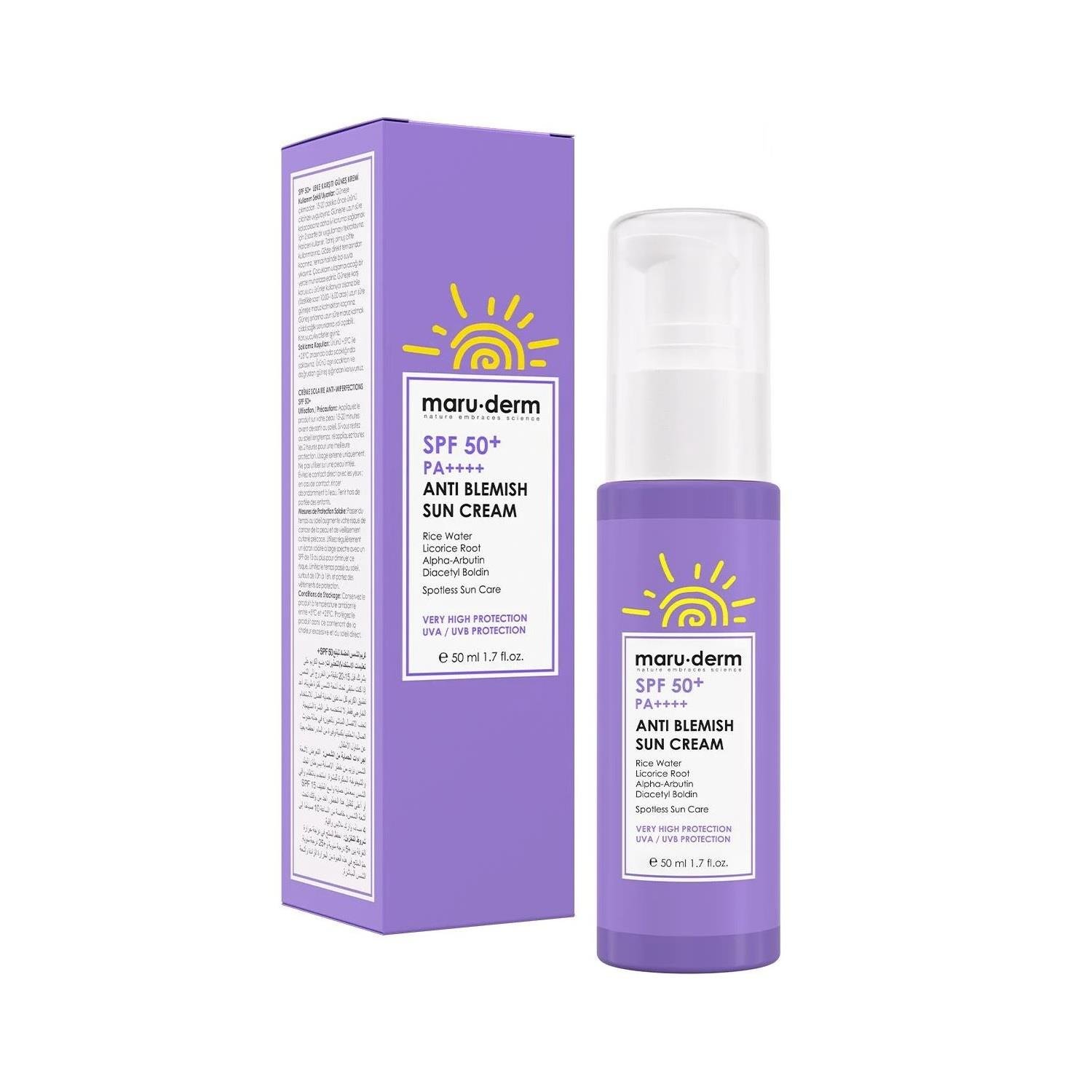 Maruderm SPF 50+ Leke Karşıtı Güneş Kremi 50 ml