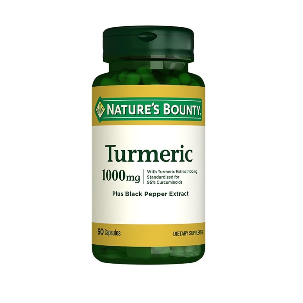 Natures Bounty Turmeric 1000 mg Plus Black Pepper 60 Kapsül