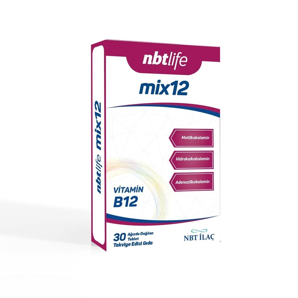 NBTLife Mix12 Vitamin B12 30 Ağızda Dağılan Tablet