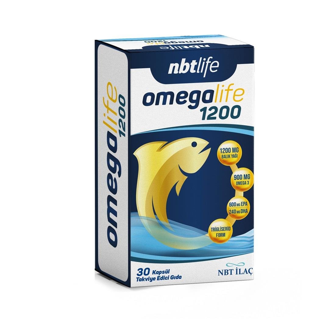 NBTLife Omegalife 1200 Omega 3 30 Kapsül