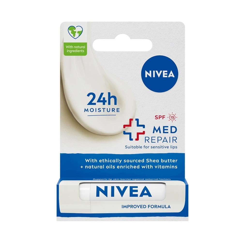 Nivea Lip Stick Med Repair SPF15 24 Saat Nem