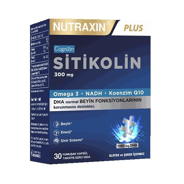 Nutraxi Sitikolin 300 mg 30 Kapsül