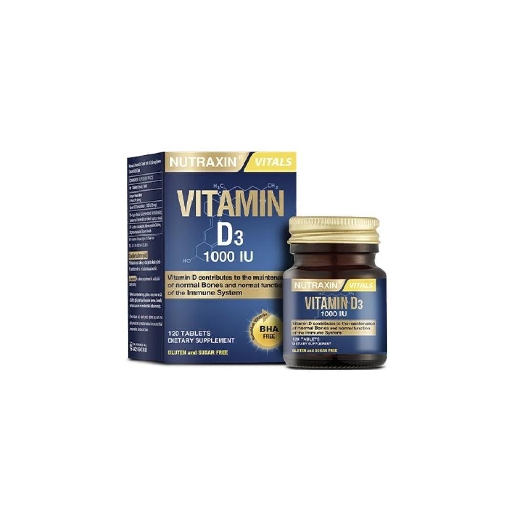 Nutraxin Vitamin D3 1000 IU 120 Tablet