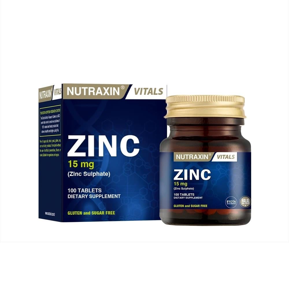 Nutraxin Zinc Sulphate 15 mg 100 Tablet