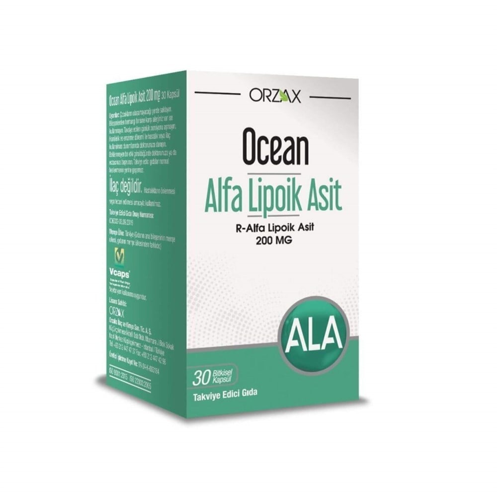 Ocean Alfa Lipoik Asit 200 mg 30 Kapsül