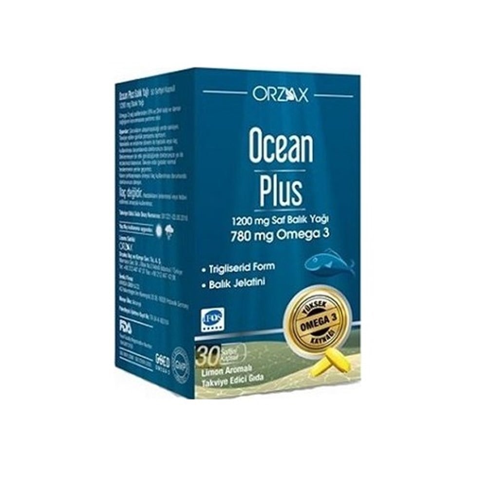 Ocean Plus 1200 mg Saf Balık Yağı 30 Kapsül