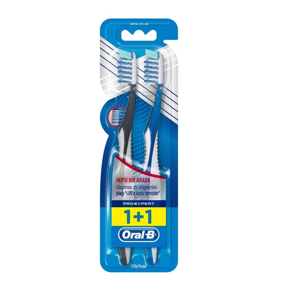 Oral-B Pro-Expert CrossAction All in One Diş Fırçaçsı / Orta 1 Alana 1 Bedava