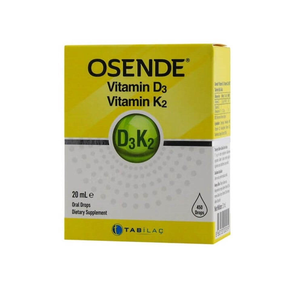 Osende Vitamin D3K2 Damla 20 ml