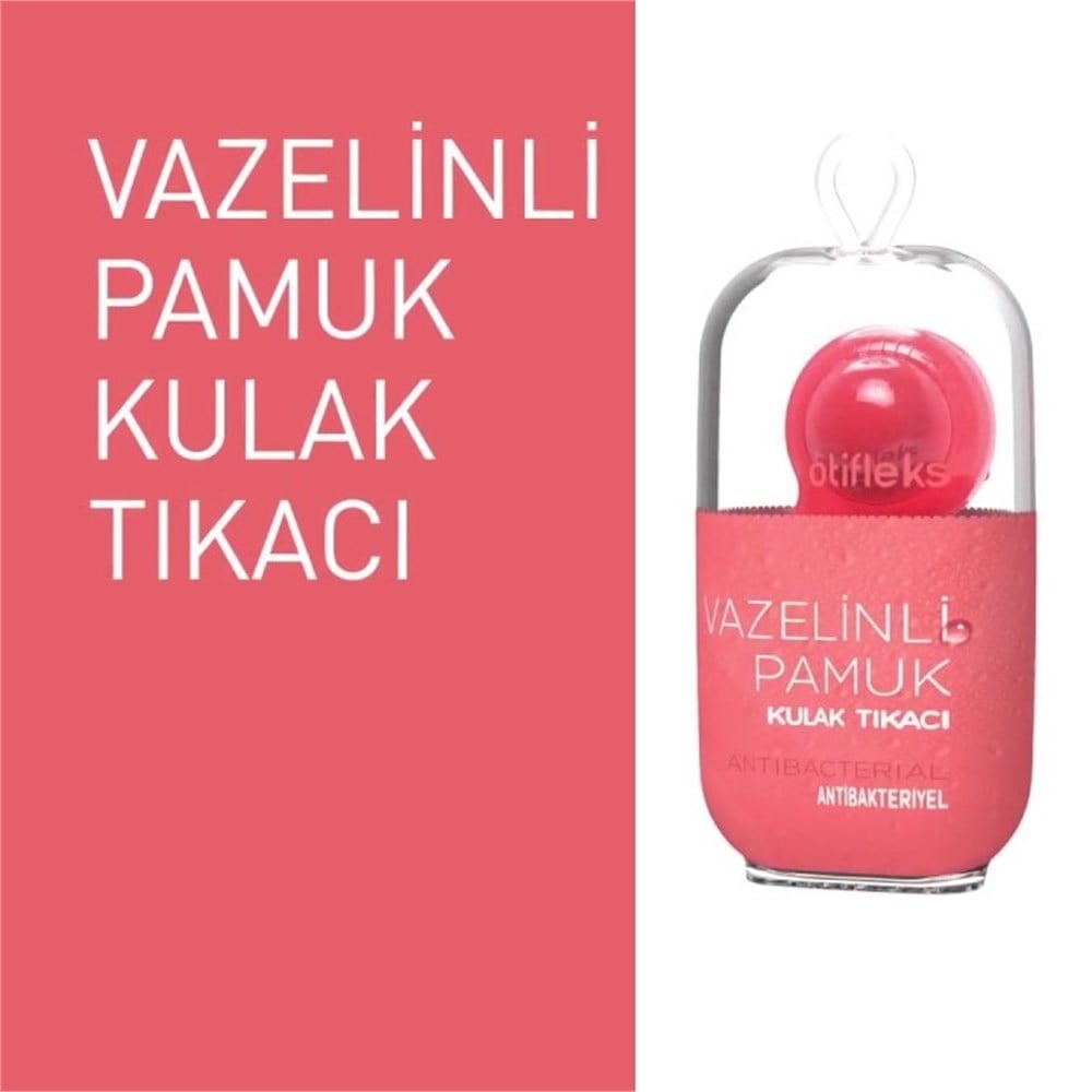 Otifleks Vazelinli Pamuk Kulak Tıkacı 4lü