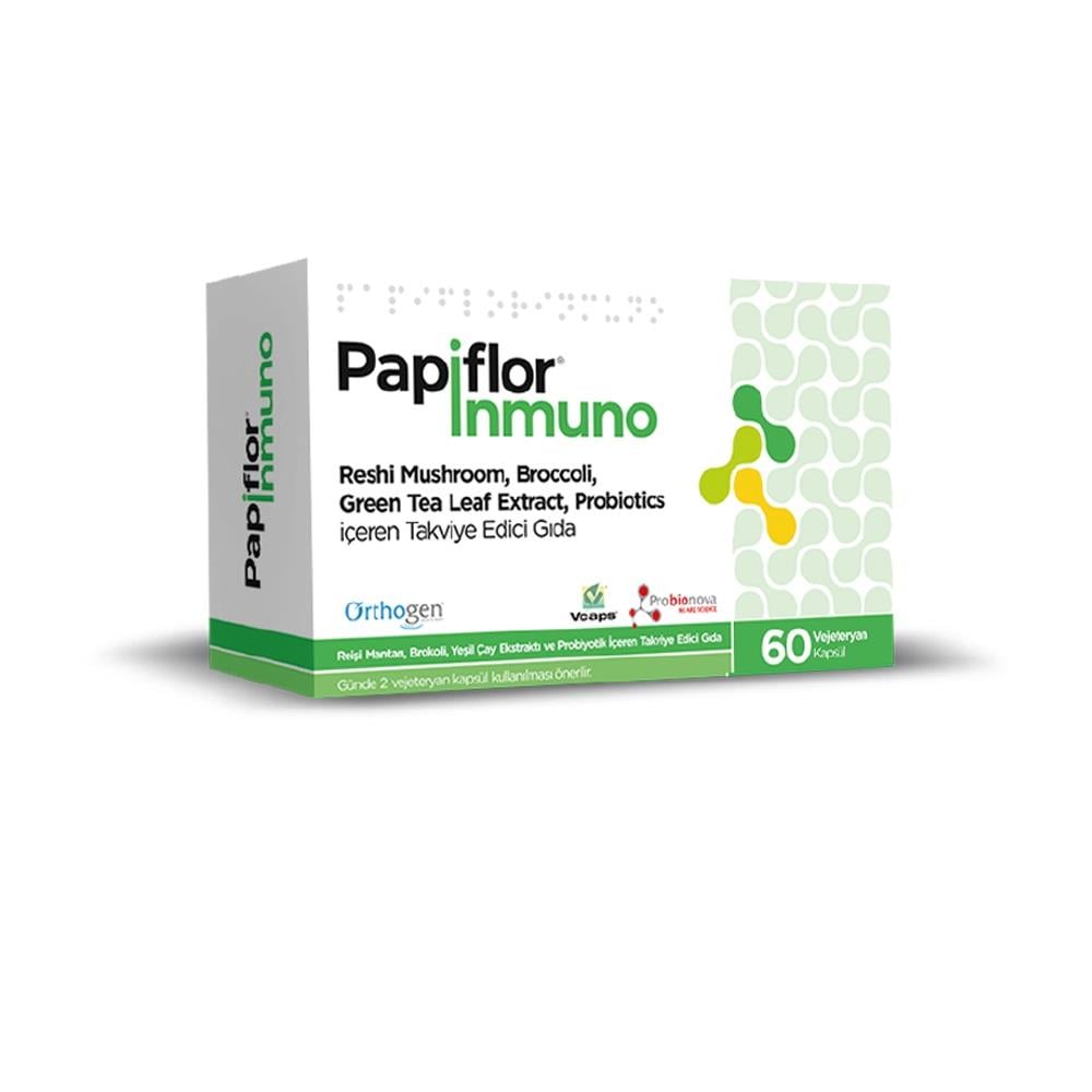 Papiflor İnmuno 60 Vejeteryan Kapsül