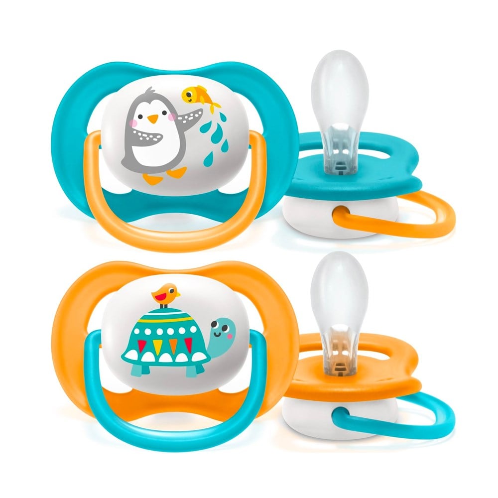 Philips Avent Ultra Air Animals 6-18m Mavi Emzik 2'li
