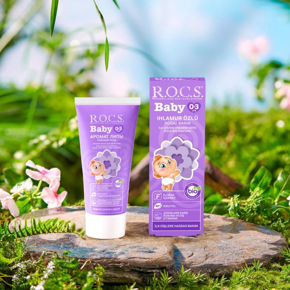 ROCS Baby 0-3 Yaş Diş Macunu 35 ml / Ihlamur Özlü