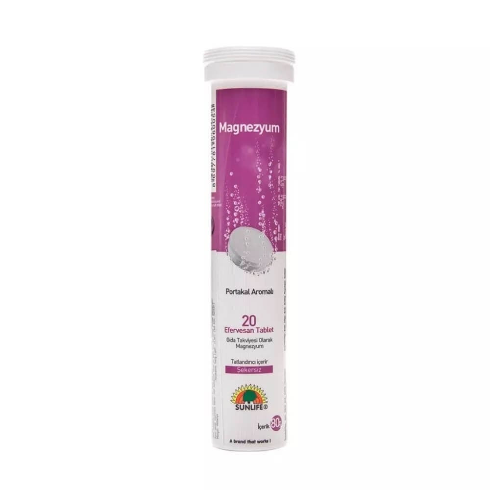 Sunlife Magnezyum 20 Efervesan Tablet