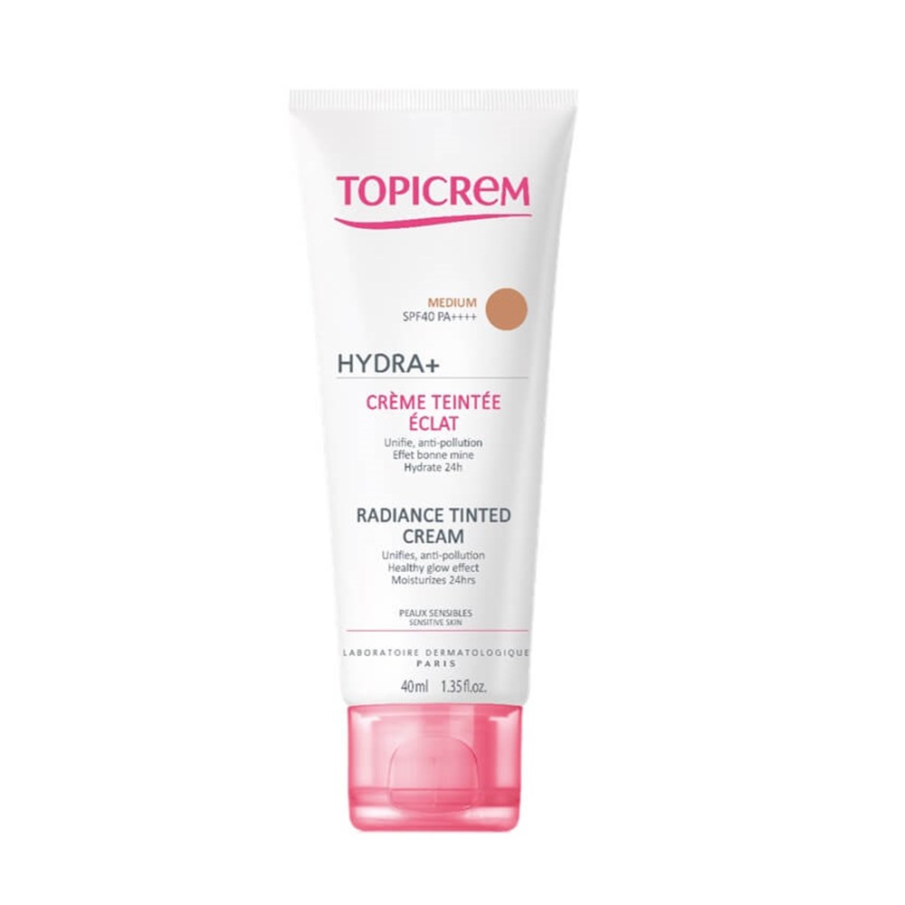 Topicrem Hydra+ Radiance Tinted Cream SPF 40 Medium 40 ml