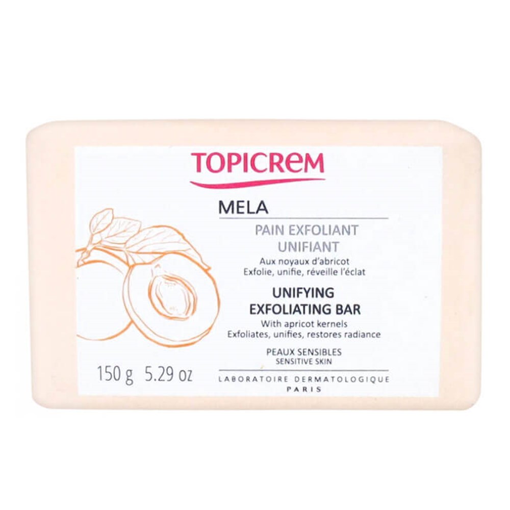 Topicrem Mela Unifying Exfoliating Bar 150 g