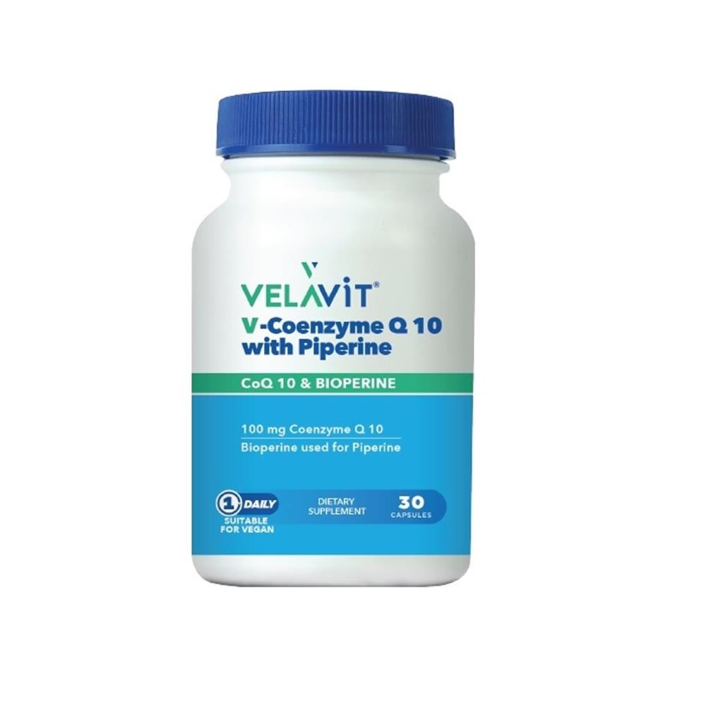 Velavit V-Coenzyme Q10 With Piperine 30 Kapsül