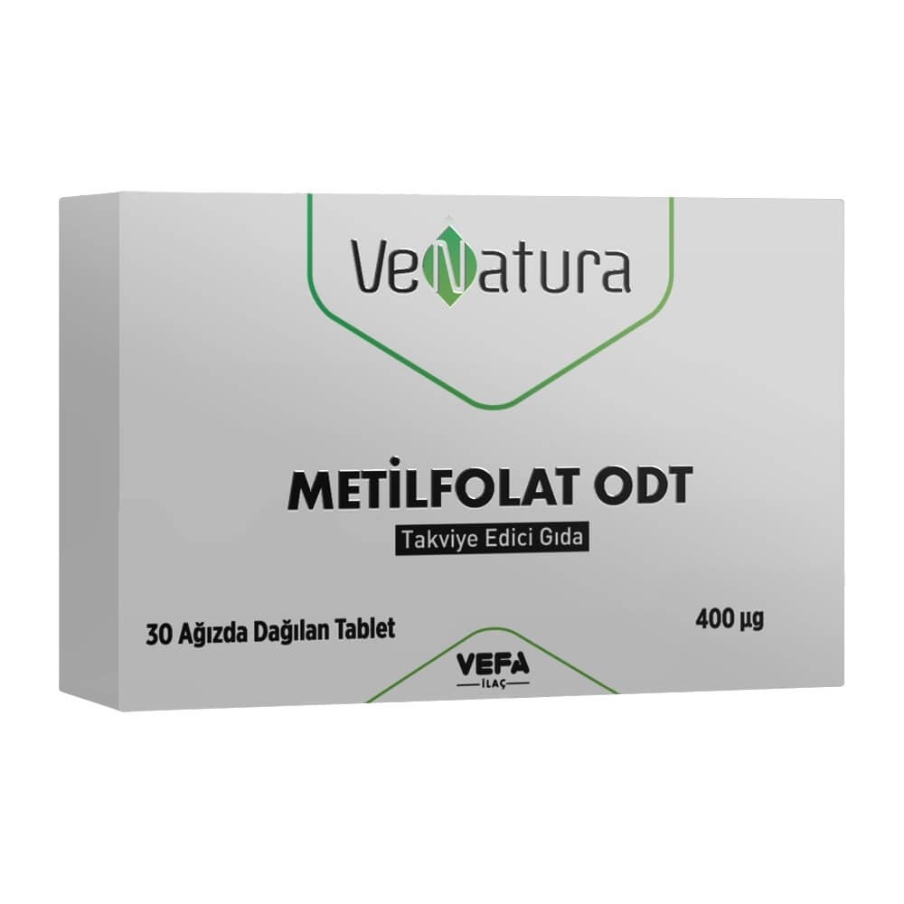 Venatura Metilfolat ODT 30 Ağızda Dağılan Tablet
