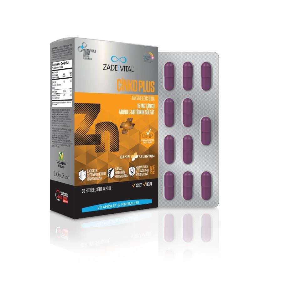 Zade Vital Çinko Plus 30 Kapsül