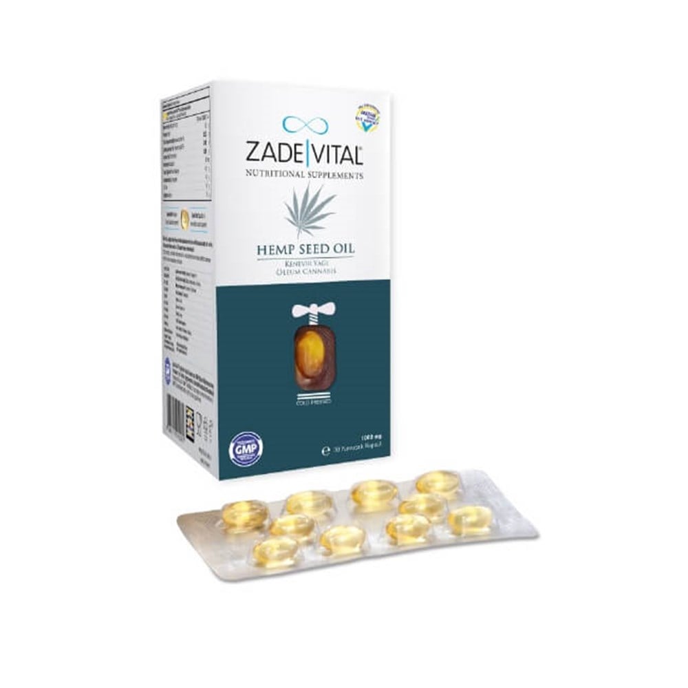 Zade Vital Kenevir Tohumu Yağı 30 Kapsül