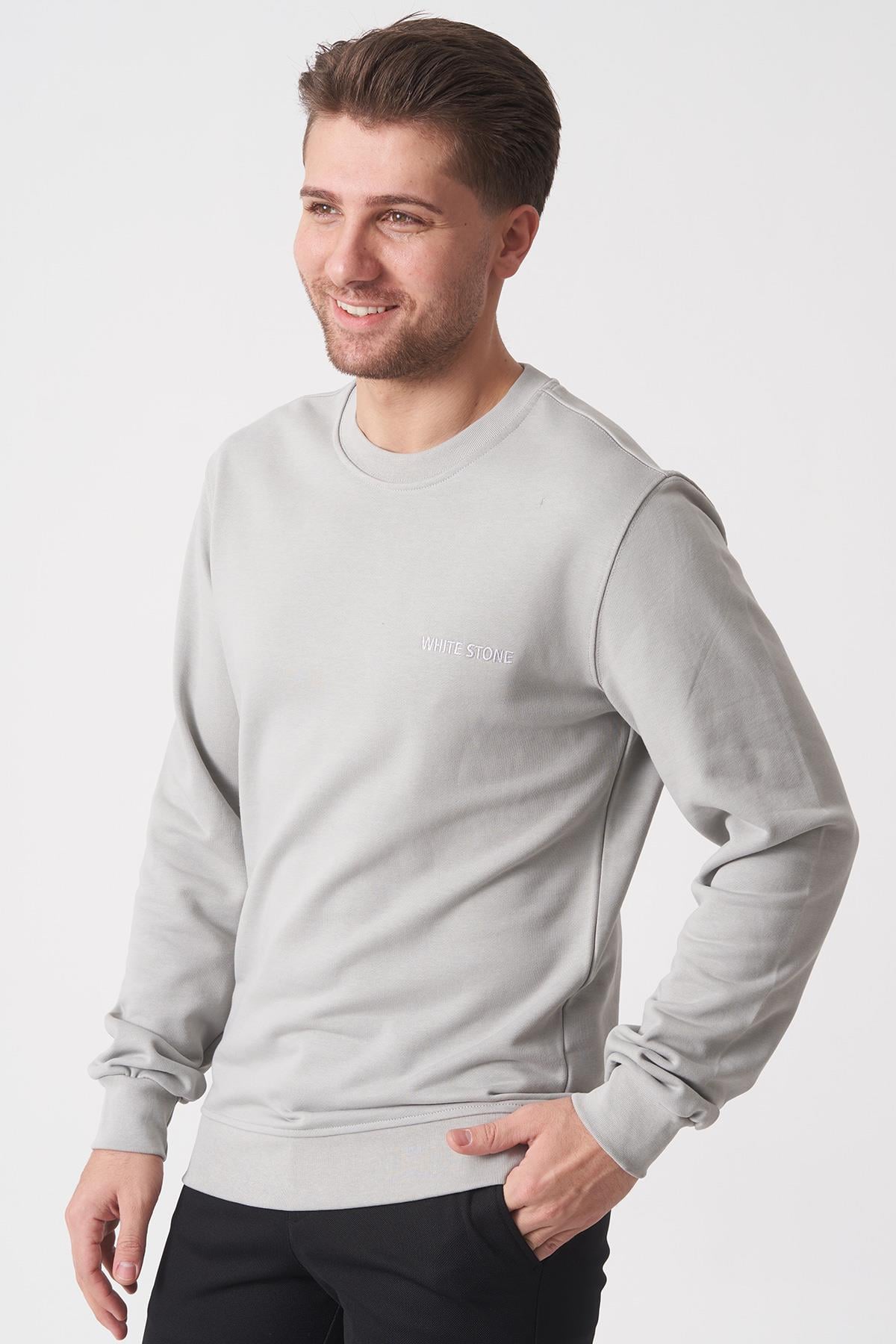 Markasız  2025-k  SW2501 DİEGONEL SWEAT    GRİ