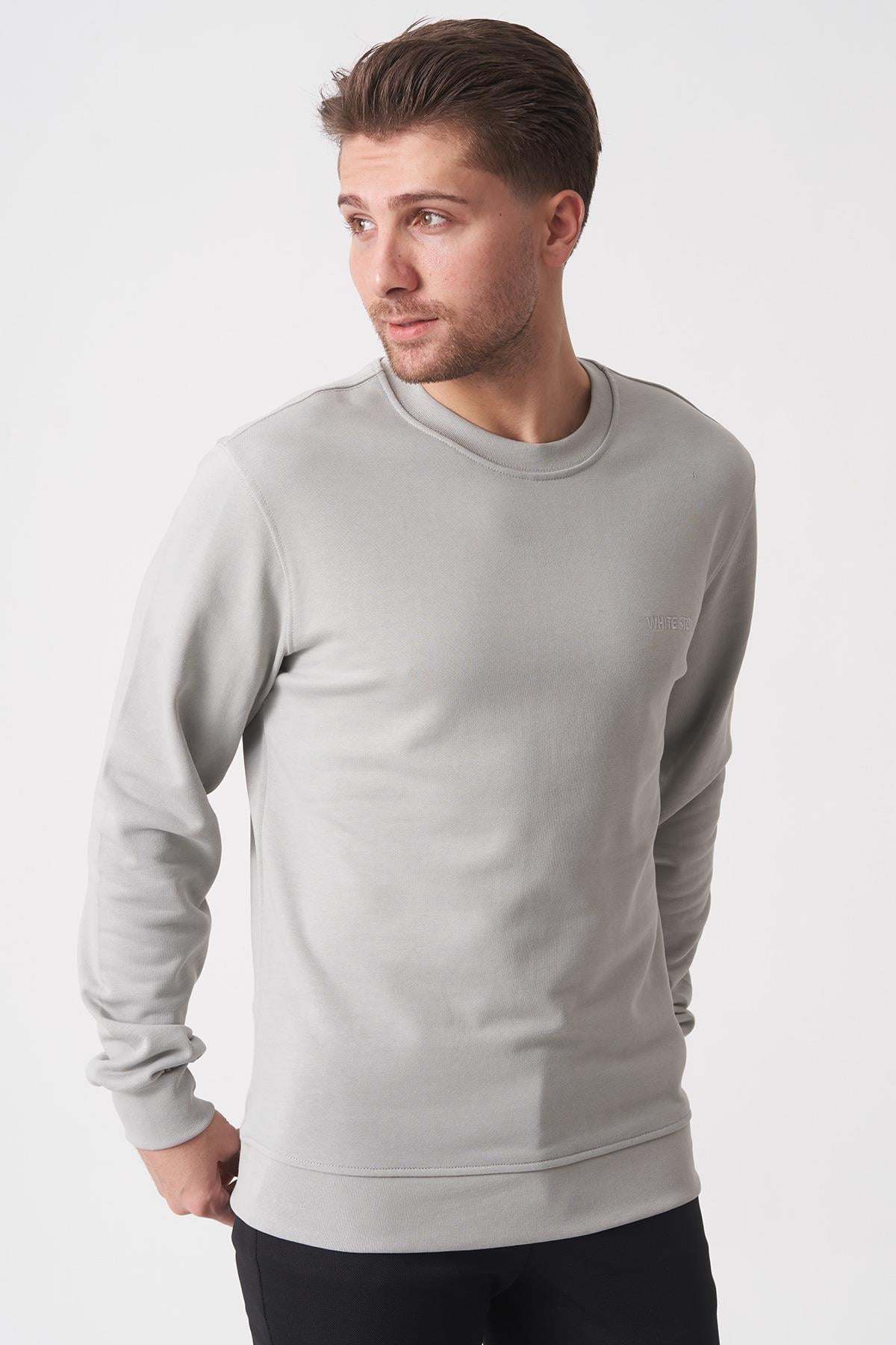 Markasız  2025-k  SW2501 DİEGONEL SWEAT    GRİ