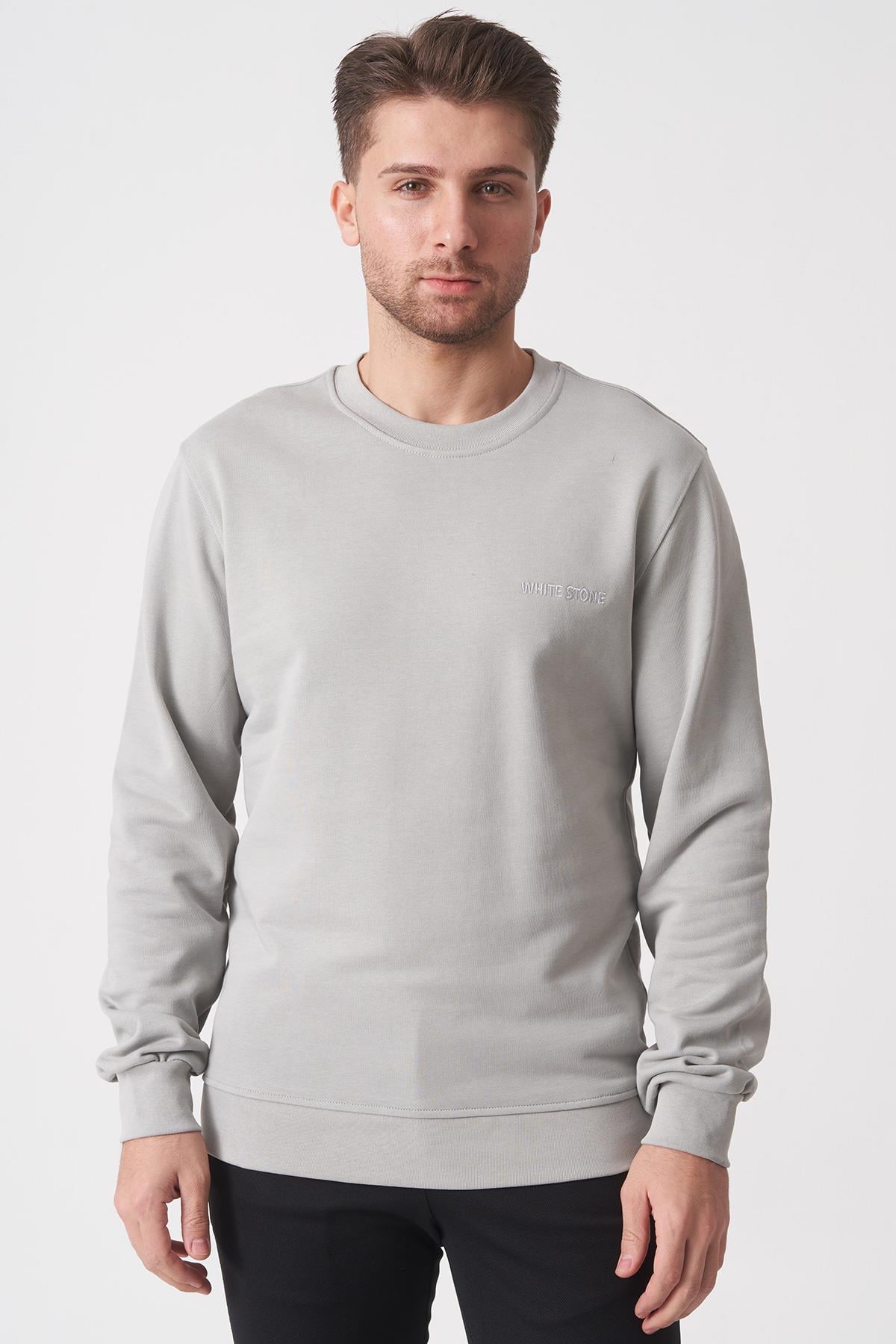 Markasız  2025-k  SW2501 DİEGONEL SWEAT    GRİ