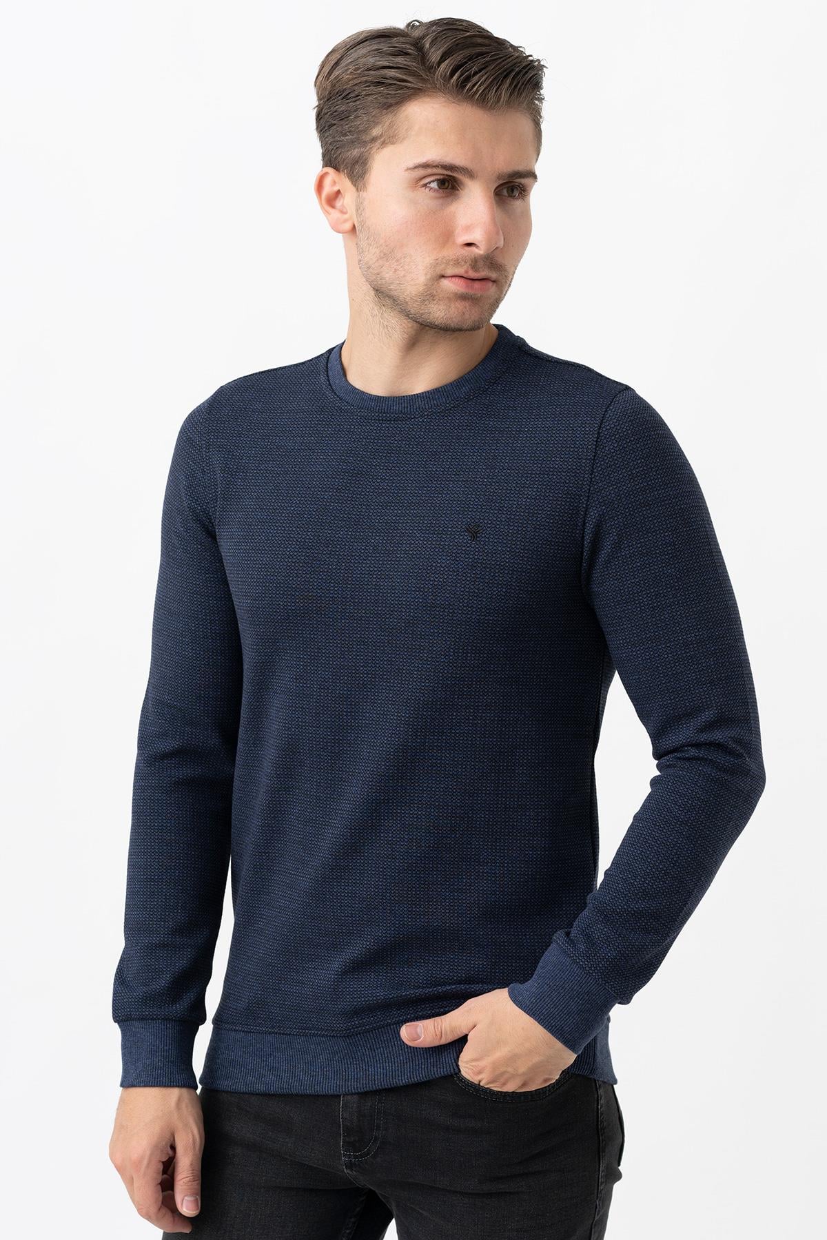 White Stone  2024-K  SW1005-1 JAKARLI  SWEAT    İNDİGO
