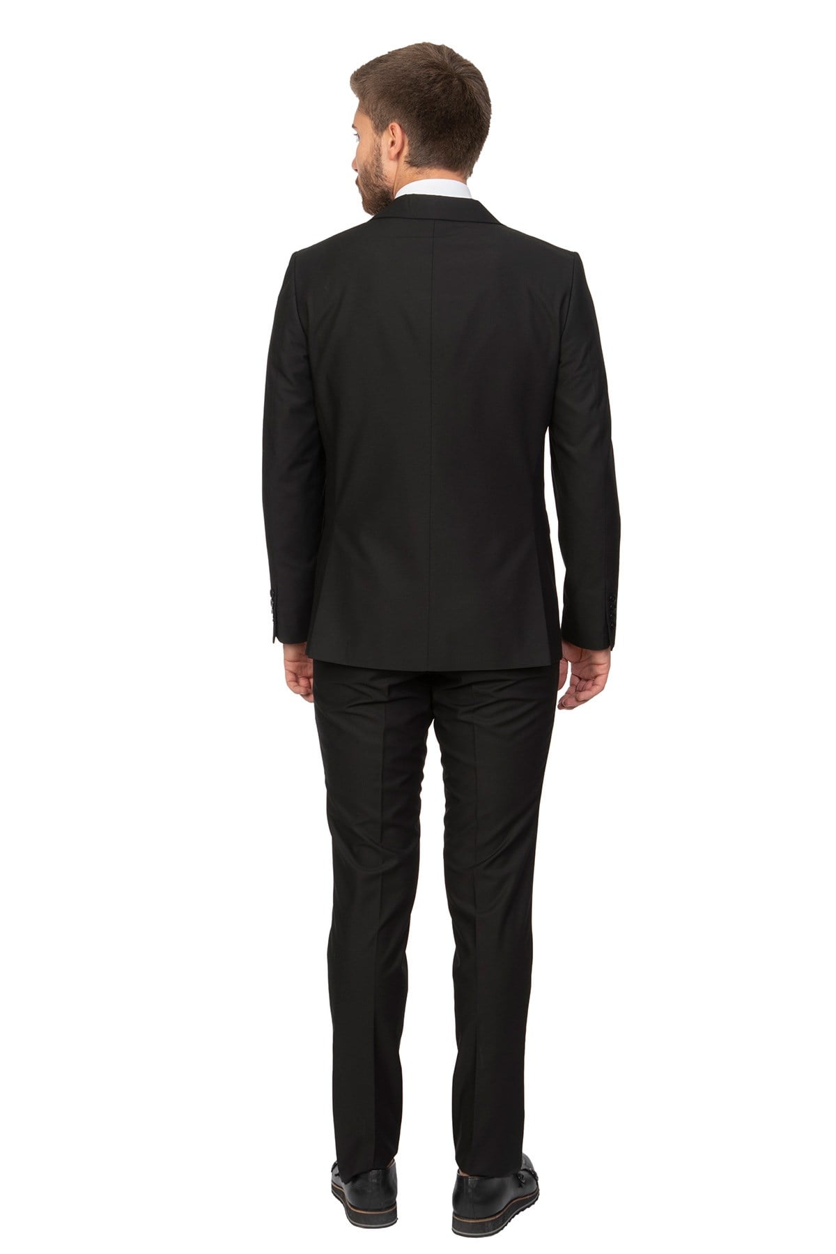 White Stone2019-K  %65 POLYESTER %35 VİSKON TAKIM ELBİSE  YENİ133  SİYAH