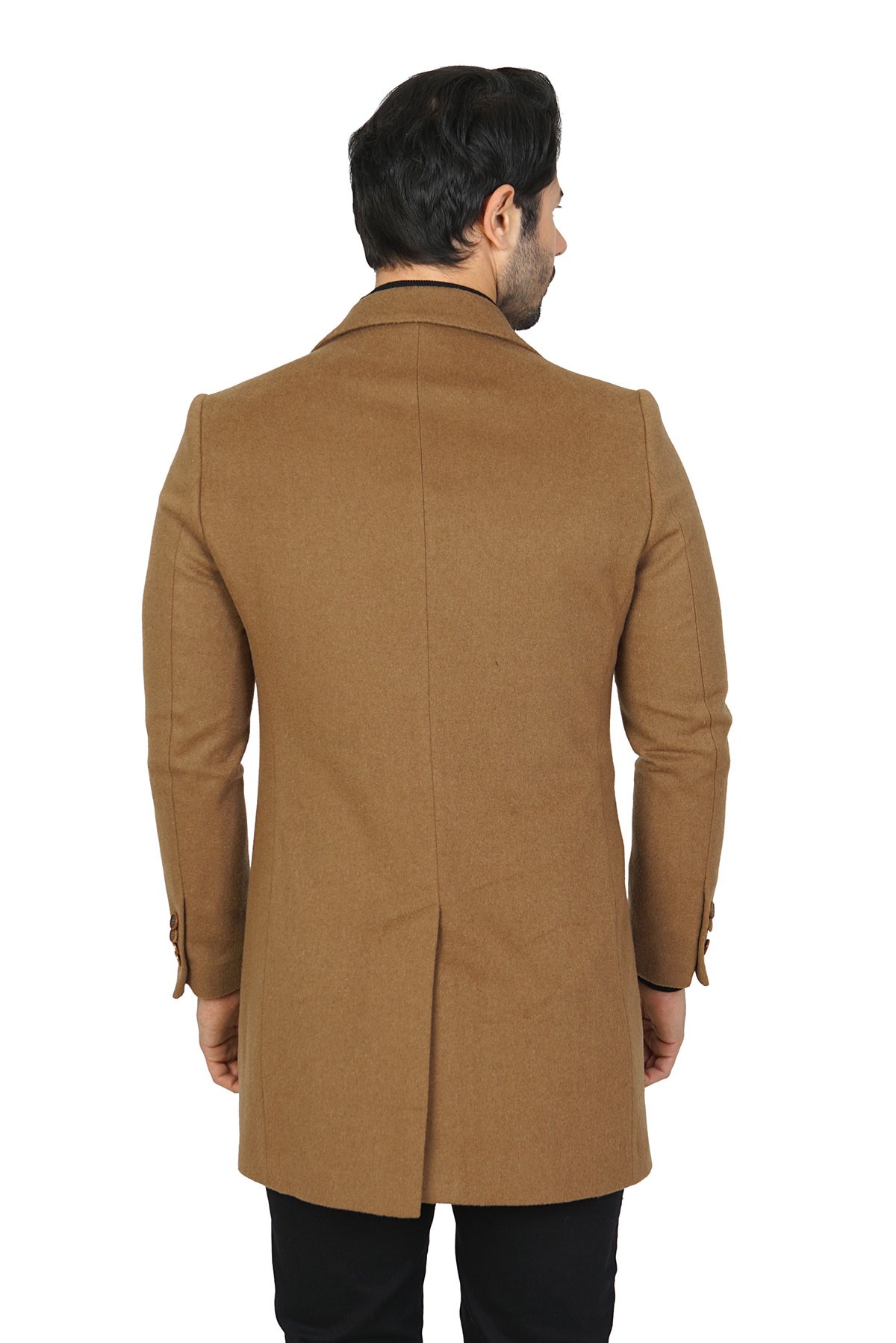 WHİTE STONE2019-K  S.KAŞMİR PALTO    CAMEL