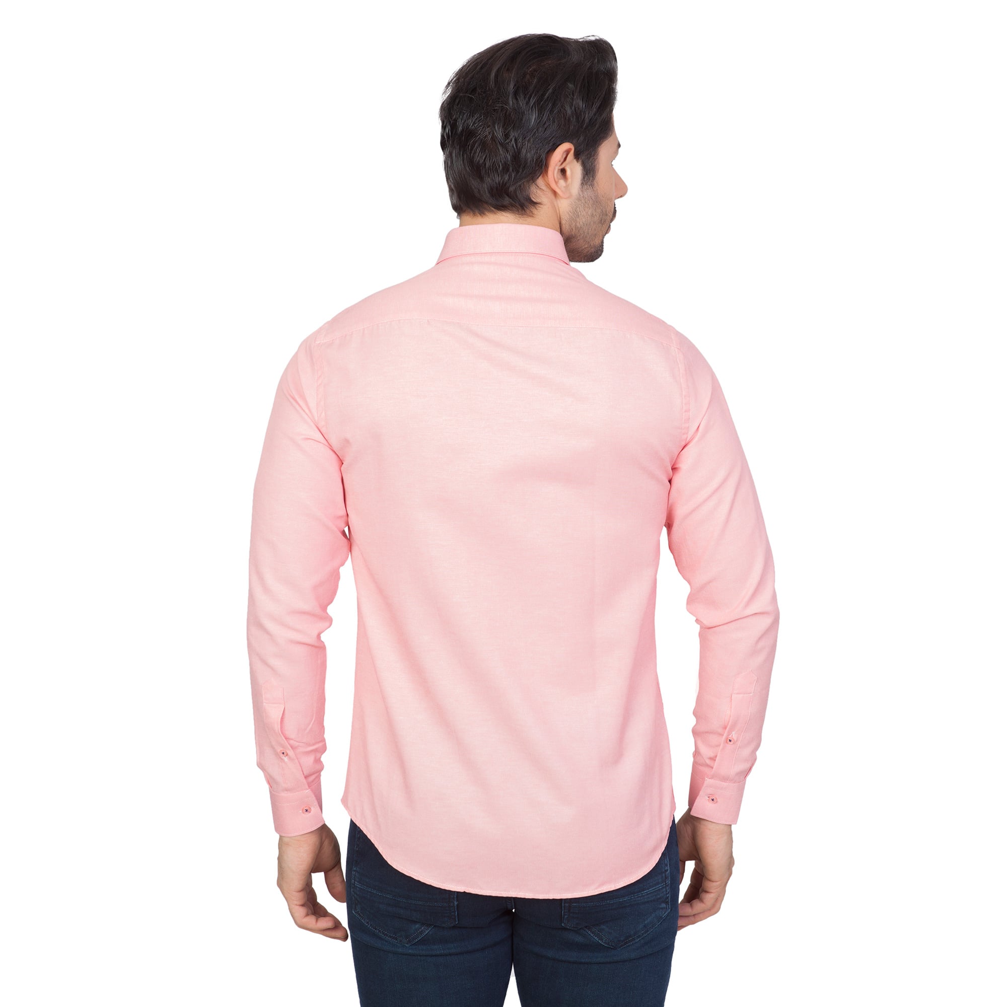 WHİTE STONE2019-Y  PAMUK- POLYESTER REGULAR GÖMLEK  SLİMFİT UZUNKOL  DESENLİ