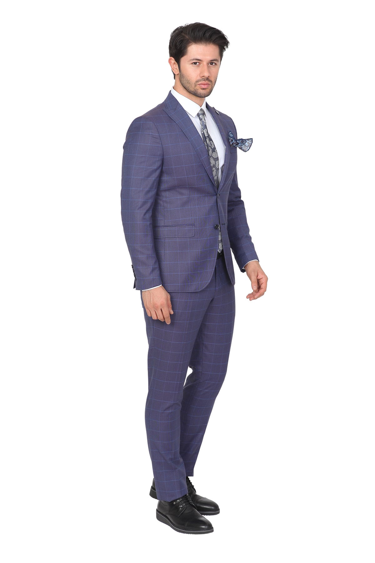 WHİTE STONE2019-Y  POLİVİSKON TAKIM ELBİSE  YENİ133  DESENLİ