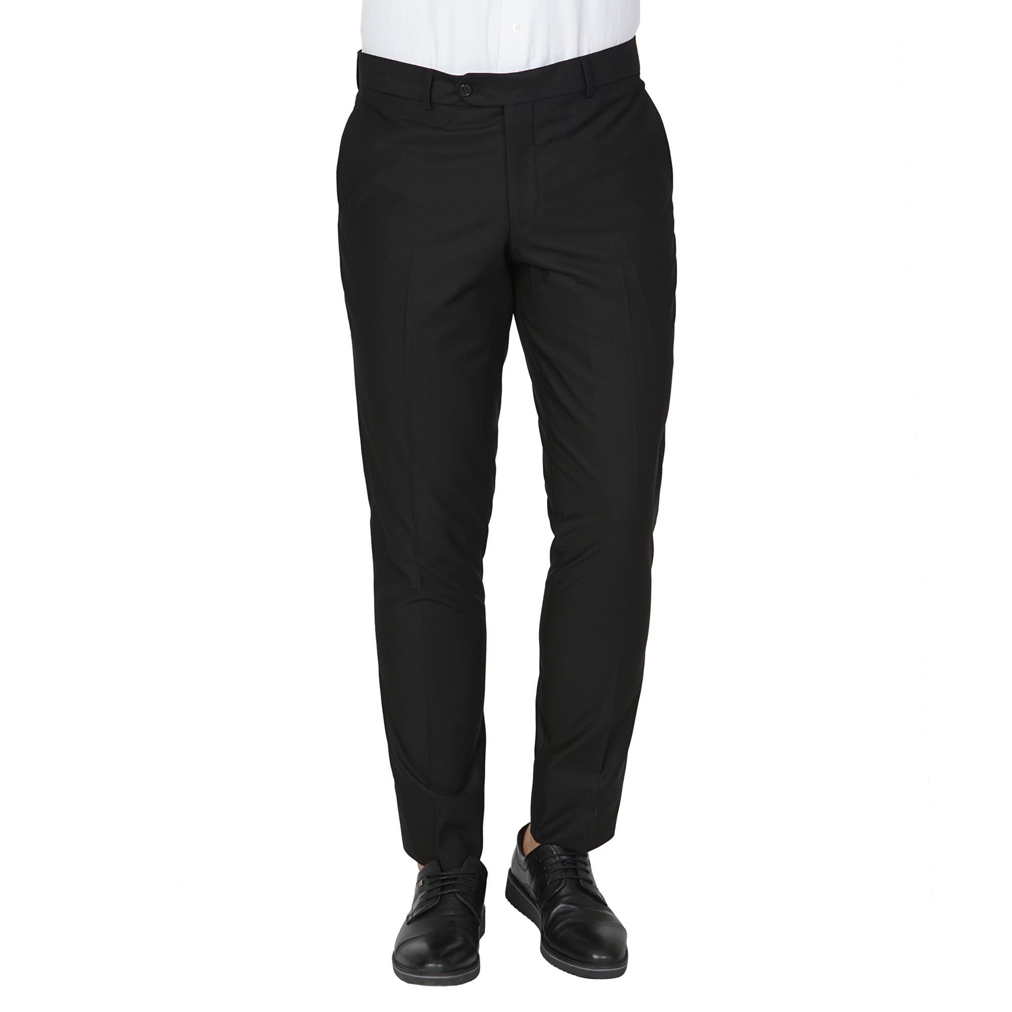 WHİTE STONE2020-K  POLİVİSKON REGULAR PANTOLON  YENİ133  SİYAH