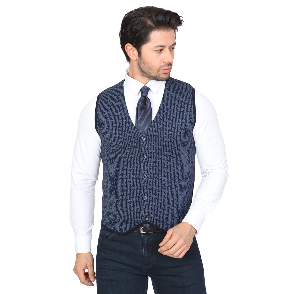 White Stone2020-K  YELEK MODEL 20    MAVİ