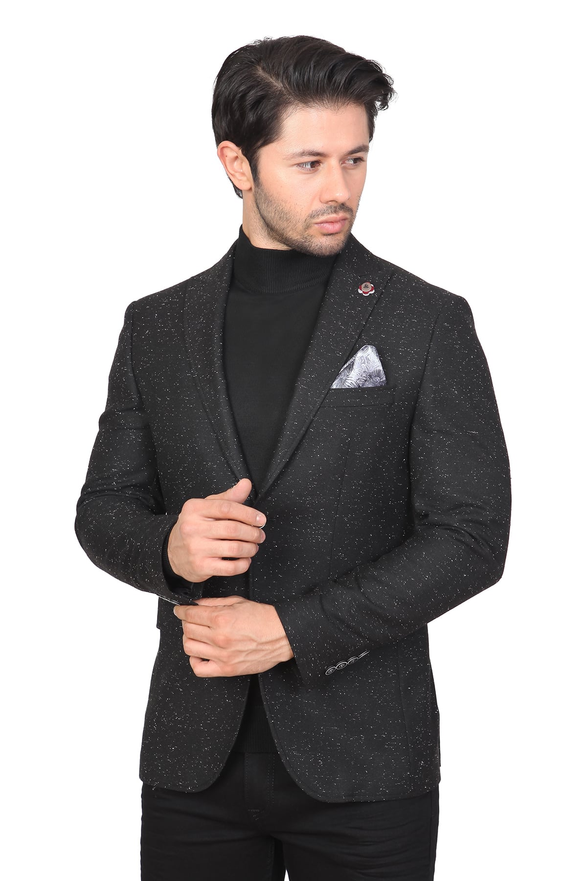 WHİTE STONE2020-K  YÜN-POLYESTER TEK CEKET  AKT133  DESENLİ