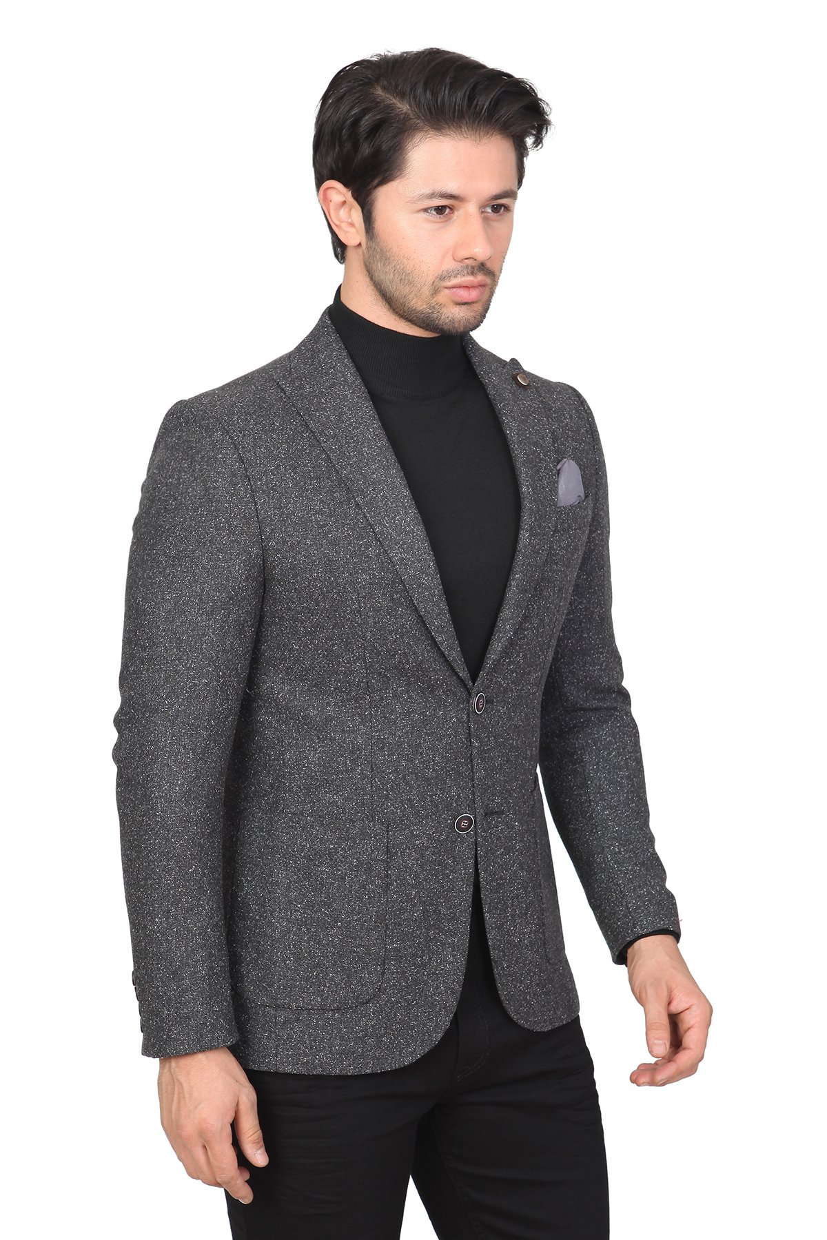 WHİTE STONE2020-K  YÜN-POLYESTER TEK CEKET  AKT133  DESENLİ