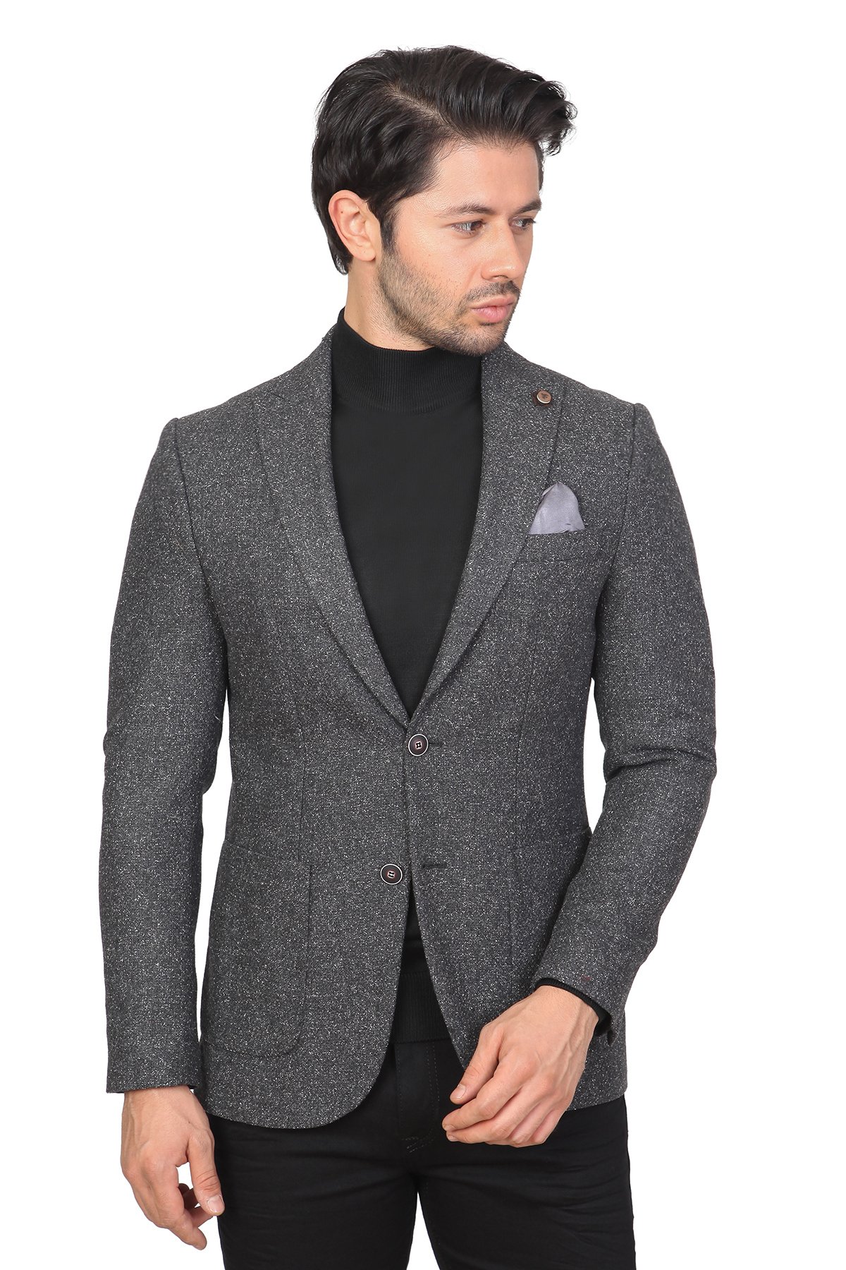 WHİTE STONE2020-K  YÜN-POLYESTER TEK CEKET  AKT133  DESENLİ