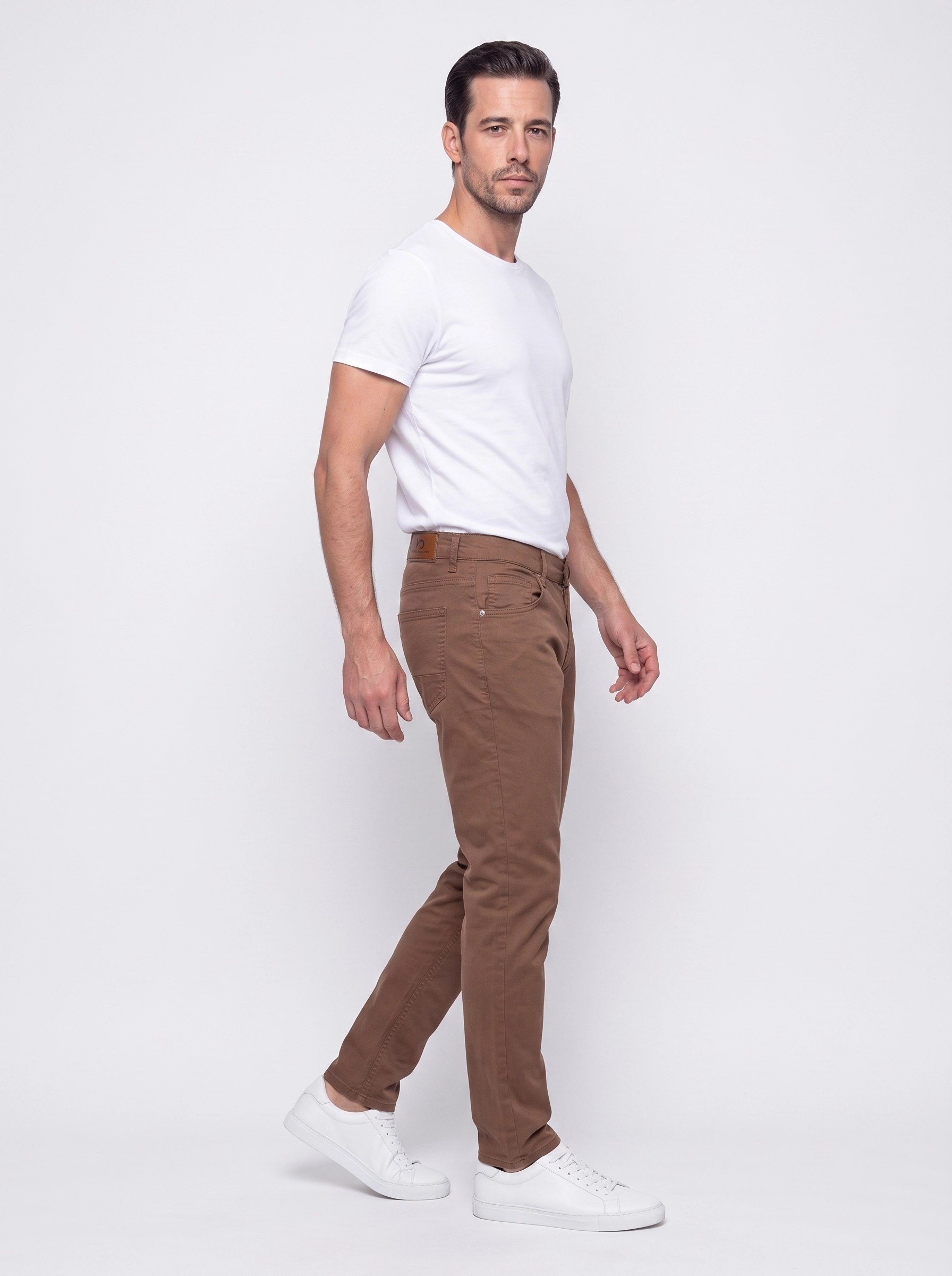 White StoneAçık Kahverengi Dynamic Fit Erkek Chino Pantolon