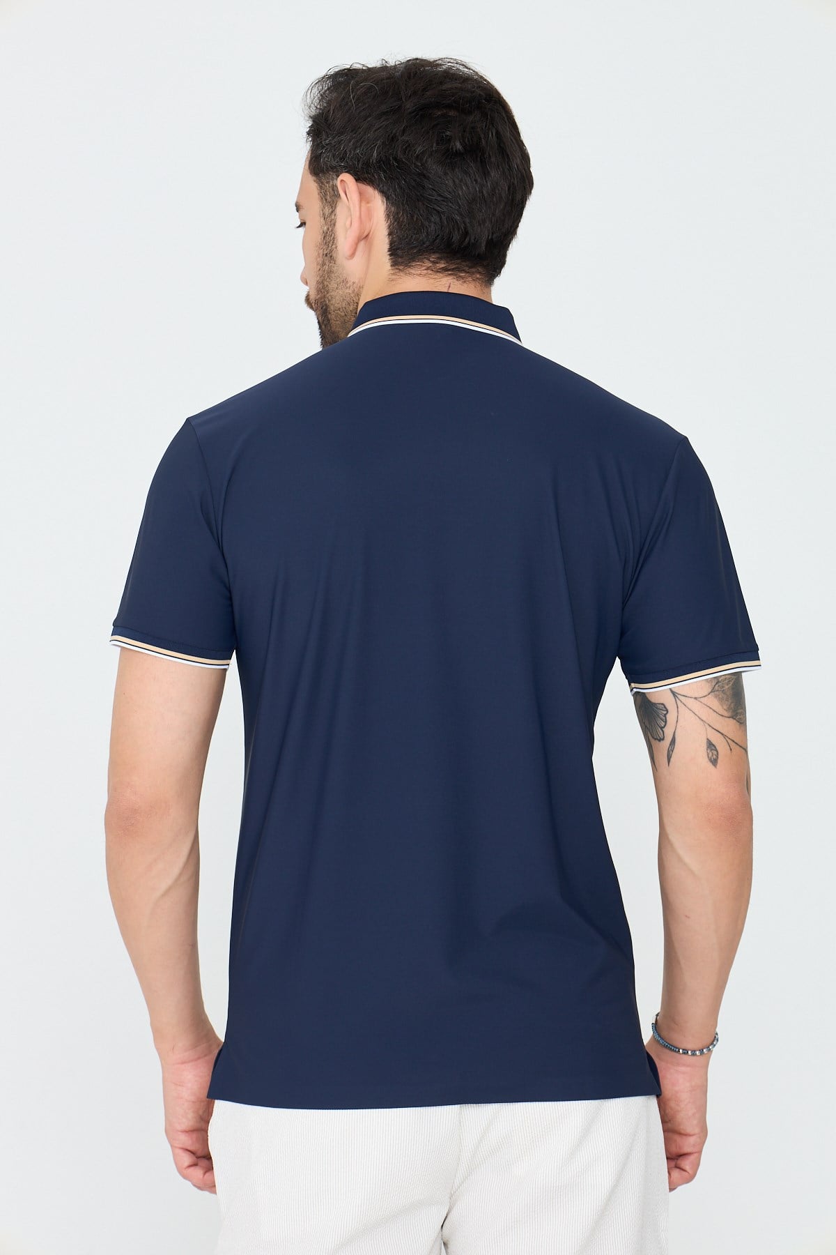 White StoneAçık Mavi Düğmeli Polo Yaka Erkek Tişört