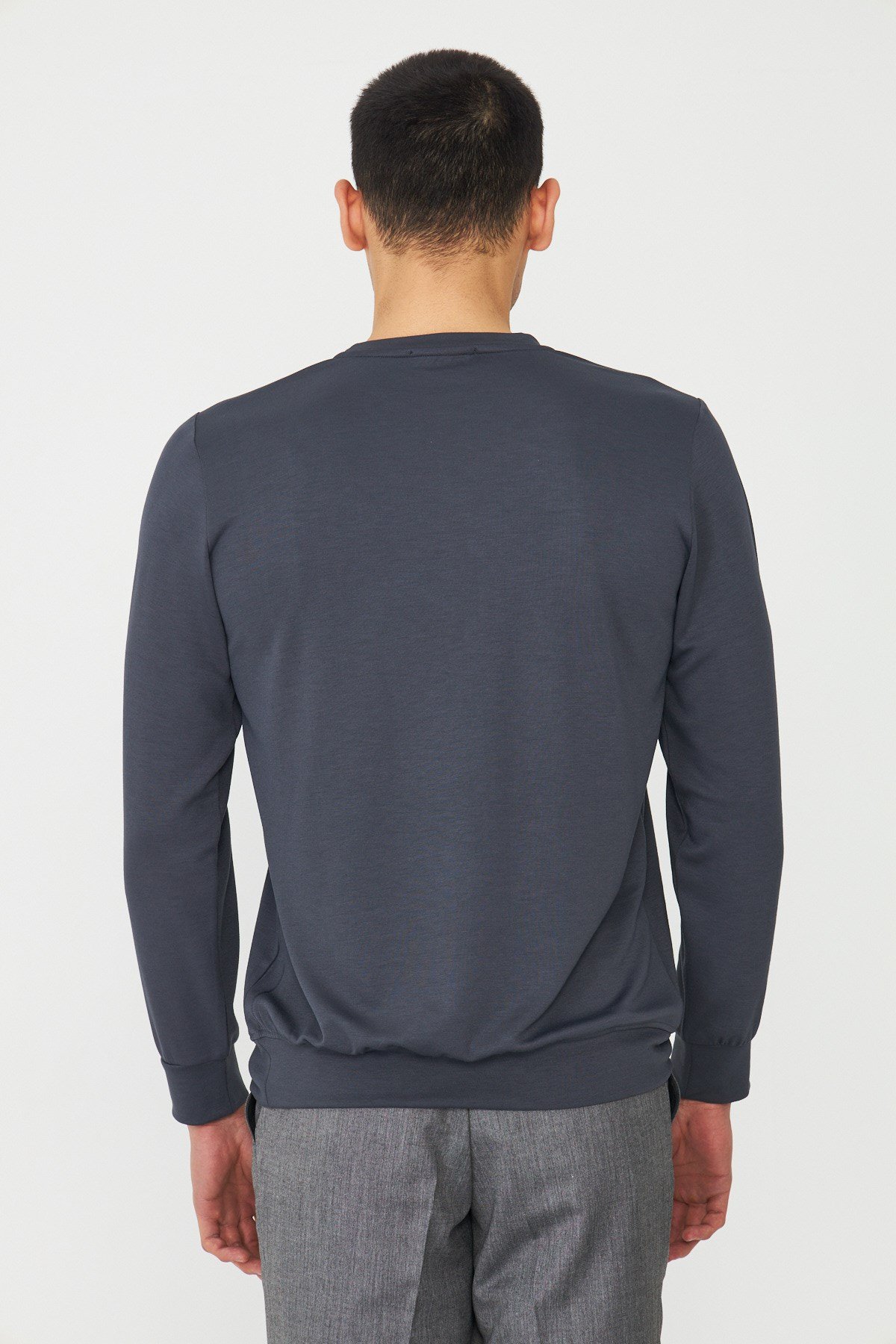 White StoneAntrasit Basic Bisiklet Yaka Erkek Sweatshirt